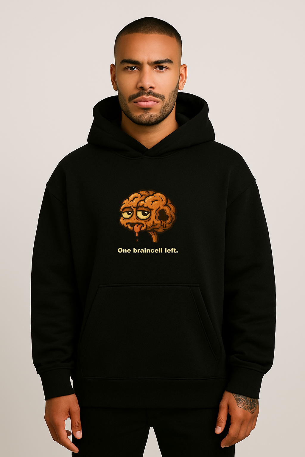 One braincell left - Oversized Hoodie